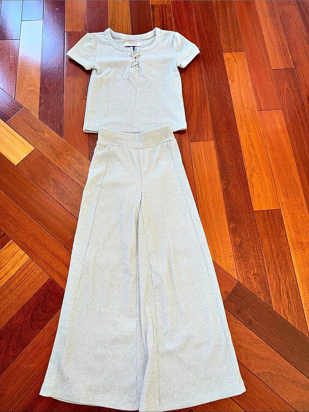 Limited Too Girls Small (7/8) Gray Matching Set Like New